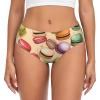 BKDODKS Macaron Biscuit Flavored Print Women'S Briefs Xs-4xl Bikini Underwear Women'S Panties Essentials Coverage Briefs Black view 1