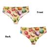 BKDODKS Macaron Biscuit Flavored Print Women'S Briefs Xs-4xl Bikini Underwear Women'S Panties Essentials Coverage Briefs Black view 4