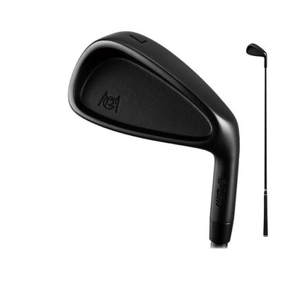 Golf Iron Club - #7 Single Iron with Carbon or 431 Stainless Steel Rod for for Men and Women Golf Sports (Black,#7,with R Carbon Rod)