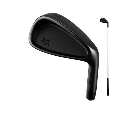 Golf Iron Club - #7 Single Iron with Carbon or 431 Stainless Steel Rod for for Men and Women Golf Sports (Black,#7,with Steel Rod)