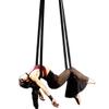 9ft 2.75m Aerial Straps Ropes Yoga Aerial Acrobatics Body Aerial Loop Trapeze Circus Apparatuses Equipment Three-Layer Straps 1 pairs (Black) view 1