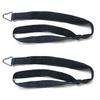 9ft 2.75m Aerial Straps Ropes Yoga Aerial Acrobatics Body Aerial Loop Trapeze Circus Apparatuses Equipment Three-Layer Straps 1 pairs (Black) view 4