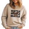 Seattle Football Fan Sweatshirt, Big Game Sunday Pullover, Unisex Casual Sports Crewneck for Football Lovers men