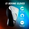 Hayabusa E1 Boxing Gloves for Men and Women - White/Silver, 14oz view 2