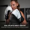 Hayabusa E1 Boxing Gloves for Men and Women - White/Silver, 14oz view 3