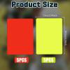 10pcs Soccer Yellow Card Referee Cards, Professional Soccer Penalty Cards, Football Red Cards Yellow Cards Warning Ejection Delay Red Yellow Judge Cards for Sports Game Competition Referee Accessory view 2