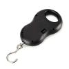 Digital Luggage Scales, Black Electronic 50Kg 10g Hanging Scale LCD Digital Scale Backlight Fishing Weights Pocket Scale Luggage Scales Weighing view 3