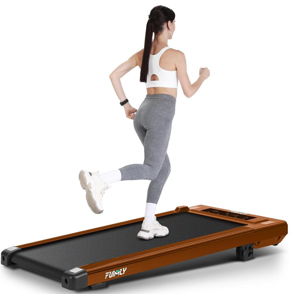 ANCHEER Walking Pads, 2 in 1 Under Desk Treadmill 2.5HP Compact Running Machine with Remote Control, 300lbs Weight Capacity for Home/Gym/Office,Ultra-Quiet, Installation-Free