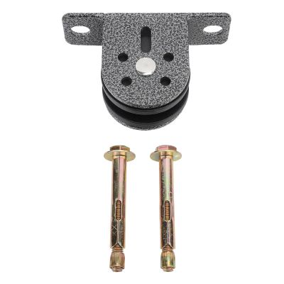 Alomejor Silent Wall Mount Pulley Wheel Fixed Pulley System for DIY Fitness Gym Equipment Saves Floor Space Silent
