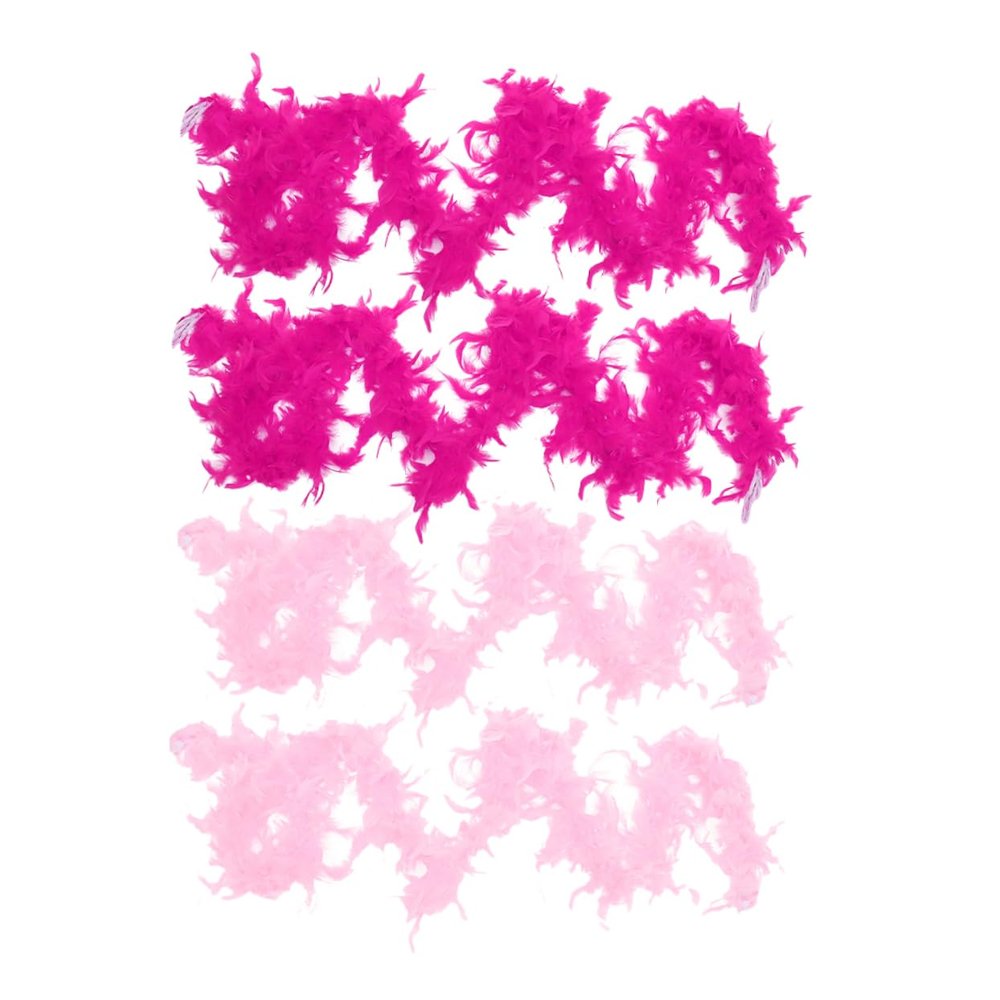 LIFKOME 4pcs Plume Boas for Party Costumes and Crafts Strips for Stage Performance and Decorative Trim Accessories
