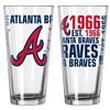 Boelter Brands MLB Spirit 16oz Pint Glass (Atlanta Braves) view 1