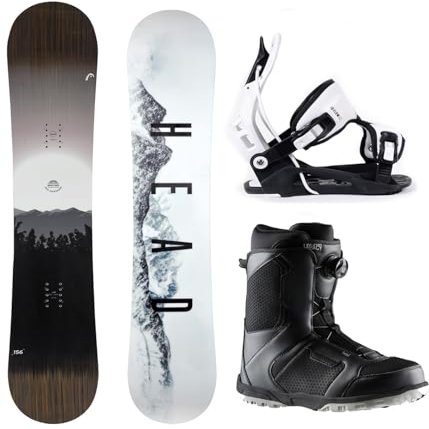 Head Ignition All Mountain Men's Snowboard Package Flow Bindings BOA Boots 2025 - 153 cm Board (Boot Size 11)