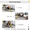 Adjustable Super-extension Dumbbell Weight Bench, Foam Leg Rack, Exercise Abdominal Muscles, Arms, Core Muscles, Strength Training Station, Suitable for Home Gym, Yellow view 4