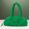 ALINUOYQ Women Shoulder Bag Bowknot Nylon Underarm Bag with Inner Pockets Satchel Purse Puffer Bag for Shopping Work Travel (Green) view 4