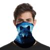 Neck Gaiter Wolfs Balaclava Windproof Face Mask Scarf for Men Women Sun Protection Headwear Breathable Face Cover Bandana for Skiing Hiking 19.6x9.8 Inch view 4