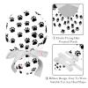 2 Pieces Scrub Caps Women Scrub Caps Women Ponytail Scrub Caps Men for The Surgeon Dog Paw Footprint Multicoloured view 4