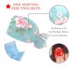 2 Pieces Scrub Caps Women Chef Cap Cute Scrub Caps Women for Beauty Salon Roses Wallpaper view 3