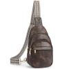 BOSTANTEN Small Sling Bag for Women Leather Crossbody Bags Fanny Pack Chest Bag for Travel view 1