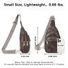 BOSTANTEN Small Sling Bag for Women Leather Crossbody Bags Fanny Pack Chest Bag for Travel view 2