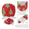 2 Pieces Scrub Caps Women Scrub Caps Women Satin Lined Surgeon Caps for Kitchen Cartoon Christmas Tree Multicoloured view 4
