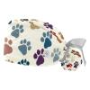 2 Pieces Scrub Caps Women Men's Scrub Cap Surgical Scrub Cap for Home Colorful Dog Paws view 1