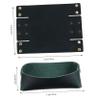 MOBUTOFU 1pc Leather Jewelry Dish Storage Box Lid Desktop Organizer Cowhide Tray Elegant Jewelry Box view 2