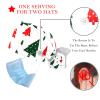 2 Pieces Scrub Caps Women Men's Scrub Cap Cute Scrub Caps Women for The Surgeon Pattern Christmas Tree Multicoloured view 3
