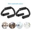 equlup Push Up Bars, 2pcs S Shape Pushup Foam Handles Push Up Bracket Chest Muscles Training Indoor Fitness Equipment for Men Women view 4