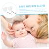GARVALON Newborn Teething Mittens No Scratch Comfortable Nylon Mittens for Hand Eating Prevention view 4