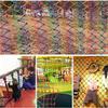 TZLGMDER Children's Climbing net Rope Mesh Stair Mesh, Outdoor Climbing Rope Mesh, Colourful Cargo Mesh for Indoor and Outdoor Sports Stair Balcony(2 * 3m(6.6 * 9.9ft)) view 3