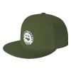 Stokes County Seal Snapback Hats for Men Women Baseball Cap Adjustable Flat Bill Sun Hat Moss Green view 1