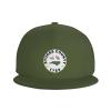 Stokes County Seal Snapback Hats for Men Women Baseball Cap Adjustable Flat Bill Sun Hat Moss Green view 2