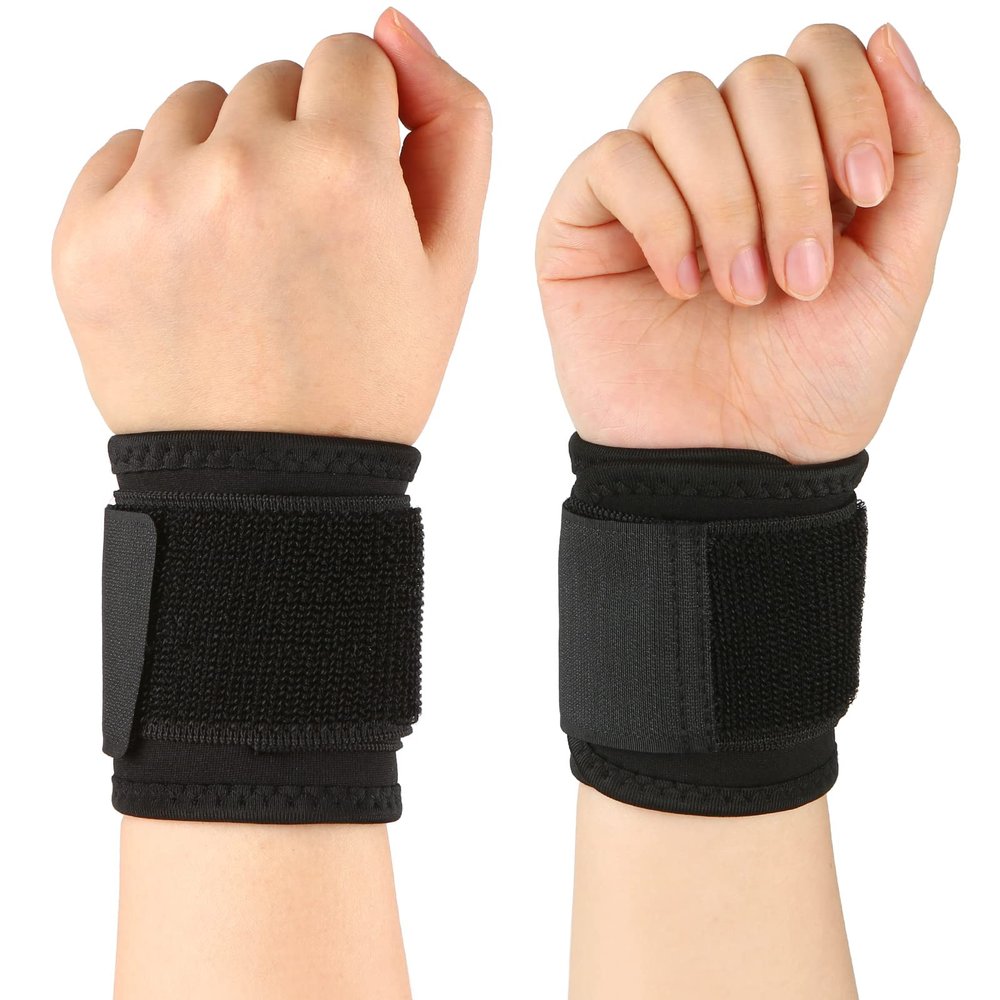 Karlak Wrist Port Br Wrist Stabilizer Adjustable Wrist Bandages or Left and Right Hand Wrist Wraps for Fitness Office Pain