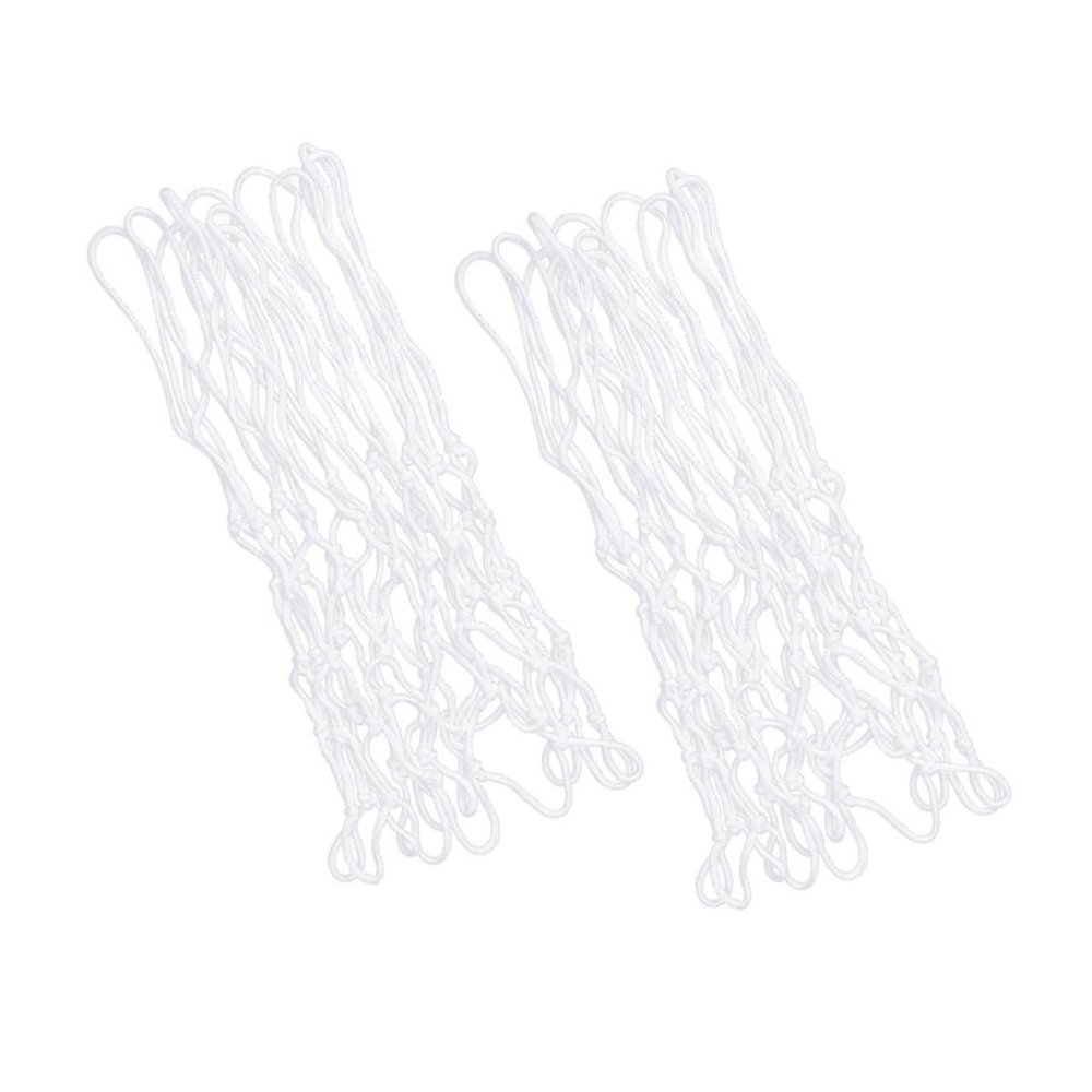 WESIEVYA 2pcs Professional Basketball Net Heavy Duty Outdoor Indoor Use Durable Nylon Mesh for Training Competition Weather Resistant Easy to Install