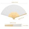 FUNOMOCYA DIY Chinese Style Hand Fan 12pcs Blank Paper Folding Fans for Drawing Painting Calligraphy Vintage Decorative Handheld Fans view 2