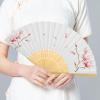 FUNOMOCYA DIY Chinese Style Hand Fan 12pcs Blank Paper Folding Fans for Drawing Painting Calligraphy Vintage Decorative Handheld Fans view 4