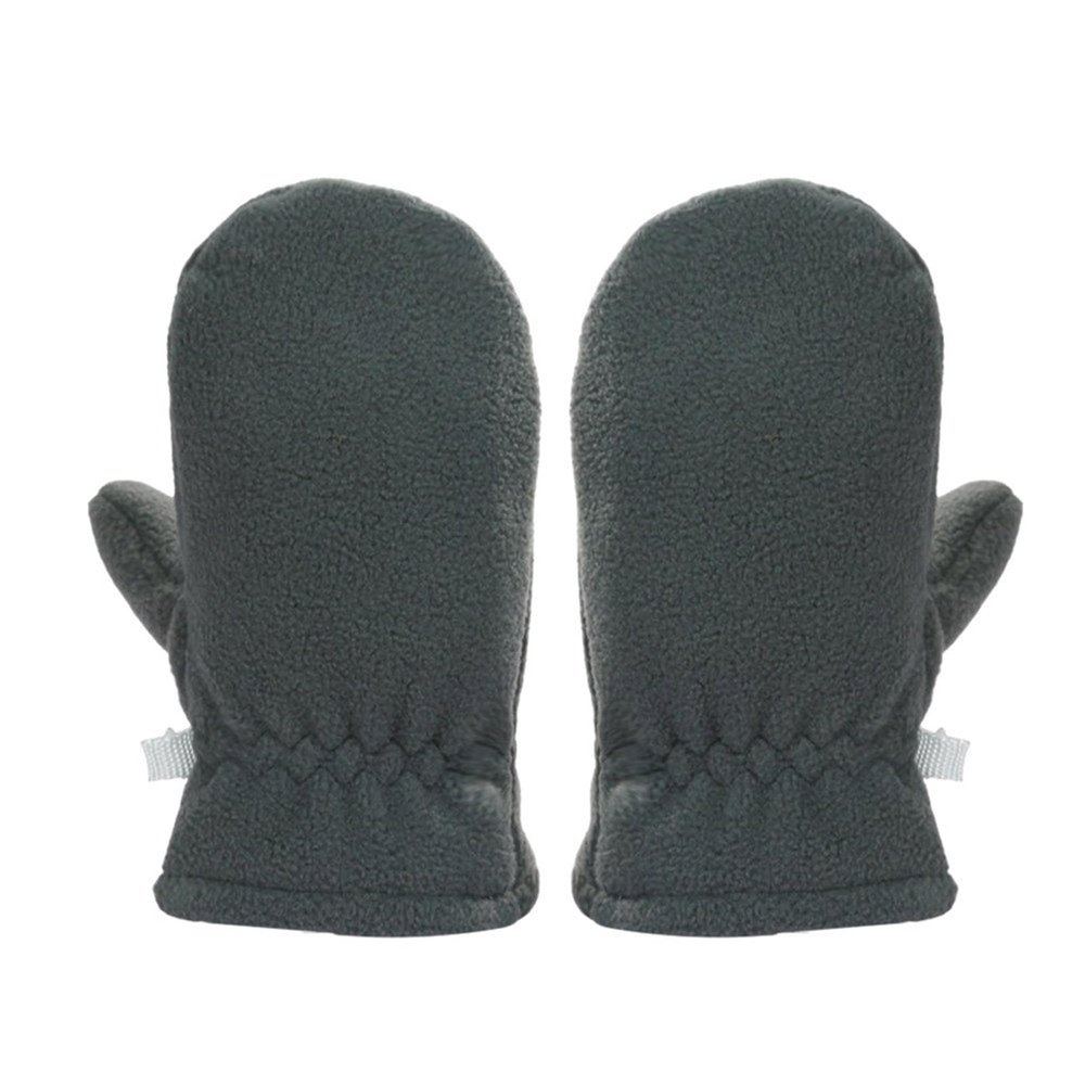 PTILSERY 1 Pair Kids Fleece Mittens Soft & Warm Lined Winter Gloves Solid Children's Hand Gloves for 4 to 7 Years Boys Girls