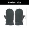 PTILSERY 1 Pair Kids Fleece Mittens Soft & Warm Lined Winter Gloves Solid Children's Hand Gloves for 4 to 7 Years Boys Girls view 4