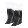 Qianly Christmas Santa Boot Covers Cosplay Costume Accessories Leg Guards view 1
