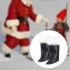 Qianly Christmas Santa Boot Covers Cosplay Costume Accessories Leg Guards view 2