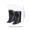 Qianly Christmas Santa Boot Covers Cosplay Costume Accessories Leg Guards view 4