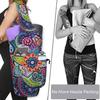 Yoga Mat Bag - Large Opening Long Tote Yoga Mat Carrier Holder Bag with Waterproof Wet Zipper Pocket and Drawstring Water Bottle Pocket - Yoga Bag Fit Most Size Mats - Paisley view 4