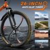 Betterland 26 Inch Folding Mountain Bike, 21 Speeds Full Suspension Foldable Bikes, Dual Disc Brake, High Carbon Steel Frame and Non-Slip Quick Release tire Bicycle for Adult view 3