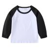 Baby/Toddler Boy Long Sleeve Shirt Basic Tshirt Tops Light Undershirt Color Block Casual Tees for (Black, 18-24 Months) view 1