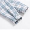 Baby Boy Plaid Flannel Shirt Toddler Fall Shirt Baby Long Sleeve Button Down Jacket Coat (Light Blue, 12-18 Months) view 4