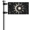 Oramclsy 2 Pcs Moon Portable Golf Cart Flag Boat Flag Bicycle Flag Handicap Golf Cart Flag Quick Drying Compatible with Club Car All Season Using view 2