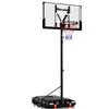 Basketball Hoop,Portable Basketball Hoop System for Outdoor, Adjustable Height 5.7-10ft 45in Backboard Basketball Goal for Kids Teen and Adult Midnight Black view 1