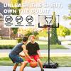 Basketball Hoop,Portable Basketball Hoop System for Outdoor, Adjustable Height 5.7-10ft 45in Backboard Basketball Goal for Kids Teen and Adult Midnight Black view 3
