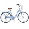 BALINGE 24 Inch Girls Cruiser Bike 24 Inch Beach Cruiser Bike for WomenCity Hybrid Bike 7 Speeds Bicycle Commuter Bike for Women Men,High-Carbon Steel FrameCaliper Brake,Light Blue view 3