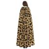 KOUUIP Leopard Animal print Print Adults Hooded Cloak With Halloween Christmas Witch Cape Robe Costume Party Supplies Cope  view 4